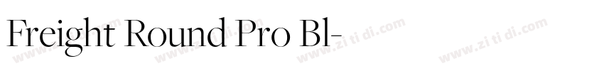 Freight Round Pro Bl字体转换